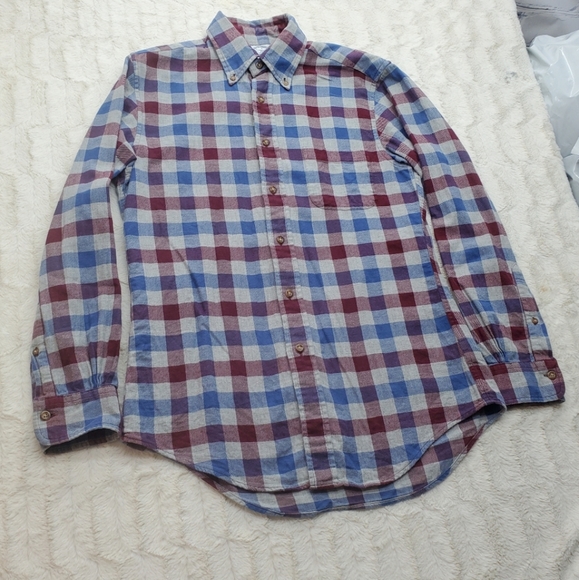 Brooks Brothers Men's Regent Button Down Shirt Winter Fall Thicker Cotton Small - Picture 4 of 10